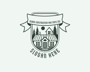 House Cabin Roof Logo