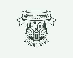 House - House Cabin Roof logo design