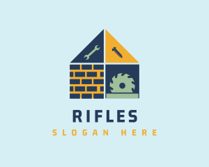 Construction - Home Construction Tools logo design