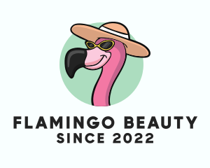 Flamingo - Tropical Flamingo Hat logo design