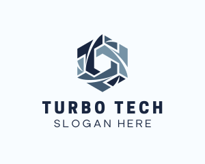 Modern Tech Hexagon logo design