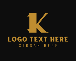 Letter K - Boutique Cafe Restaurant logo design