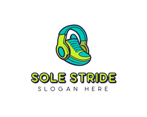 Sneaker - Headset Sneaker Fashion logo design