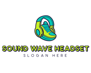 Headset - Headset Sneaker Fashion logo design