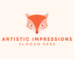 Wild Fox Head logo design