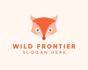 Wild Fox Head logo design