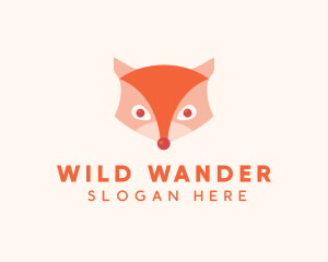 Wild Fox Head logo design