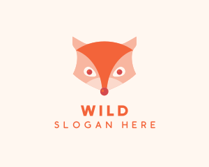 Wild Fox Head logo design