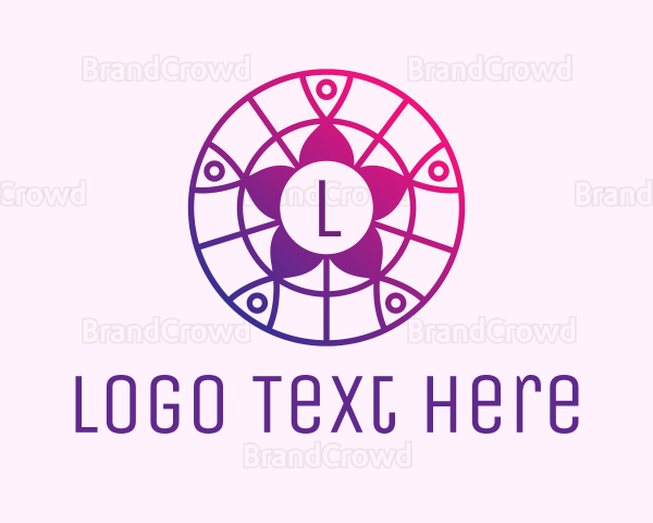 Geometric Floral Decor Logo