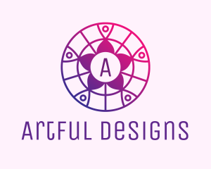 Geometric Floral Decor logo design