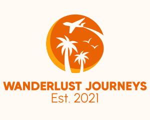 Pilot School - Vacation Island Flight logo design