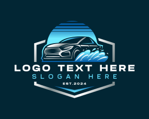 Sanitary - Automobile Cleaning Garage logo design