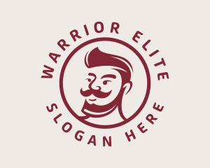 Handsome Beard Man Logo