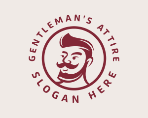 Handsome Beard Man logo design