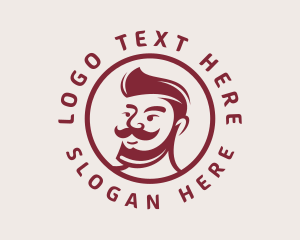 Handsome Beard Man Logo