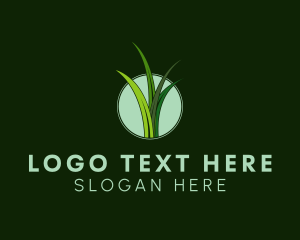 Ecofriendly - Botanical Garden Grass logo design