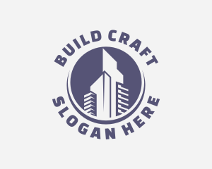 Skyscraper Hotel Building logo design