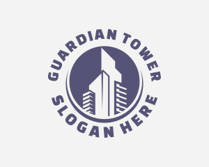 Skyscraper Hotel Building logo design