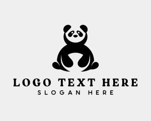 Panda - Wild Panda Bear logo design