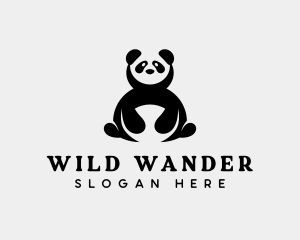 Wild Panda Bear logo design