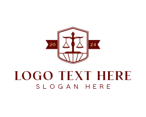 Judiciary - Attorney Legal Law logo design