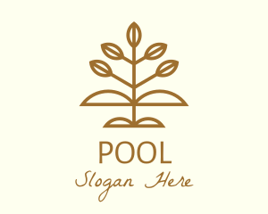 Natural Products - Brown Agriculture Plant logo design