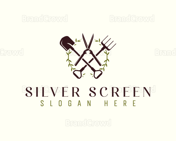 Wreath Shears Shovel Logo