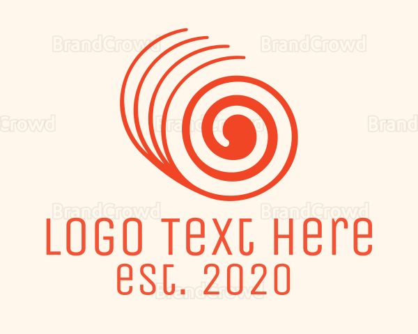Orange Twisted Roll Logo