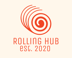 Orange Twisted Roll logo design