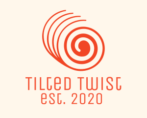 Orange Twisted Roll logo design