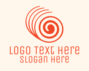 Orange Twisted Roll Logo