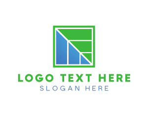 Hh - Generic Square Leaf logo design