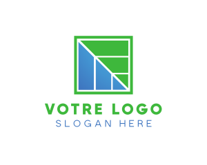 Generic Square Leaf  logo design