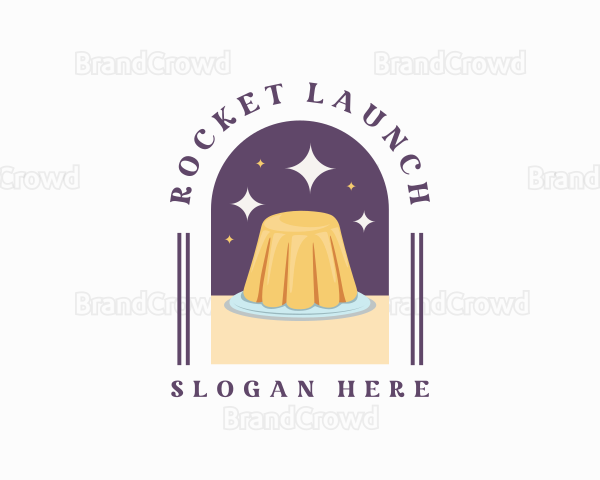 Sweet Pudding Dessert Logo