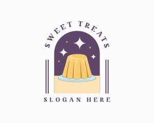 Sweet Pudding Dessert logo design