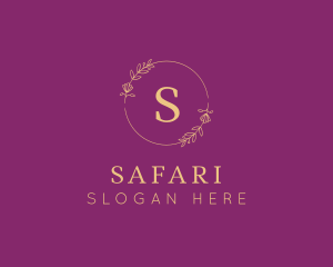 Fragrance - Elegant Floral Wreath logo design