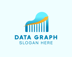 Blue Graph Business logo design