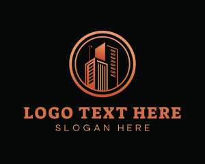 Office Space - Building Property Developer Company logo design