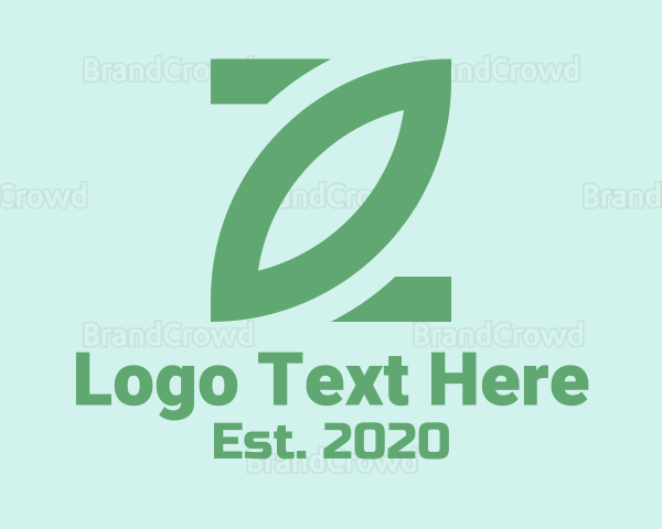 Simple Green Leaf Logo