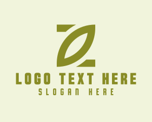 Simple Green Leaf  logo design