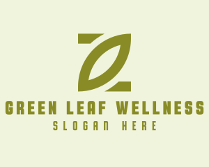 Simple Green Leaf  logo design