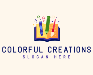 Crayon - Daycare Kindergarten Learning logo design