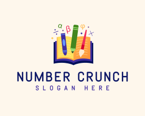 Math - Daycare Kindergarten Learning logo design