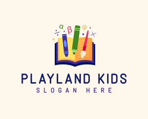 Daycare Kindergarten Learning logo design