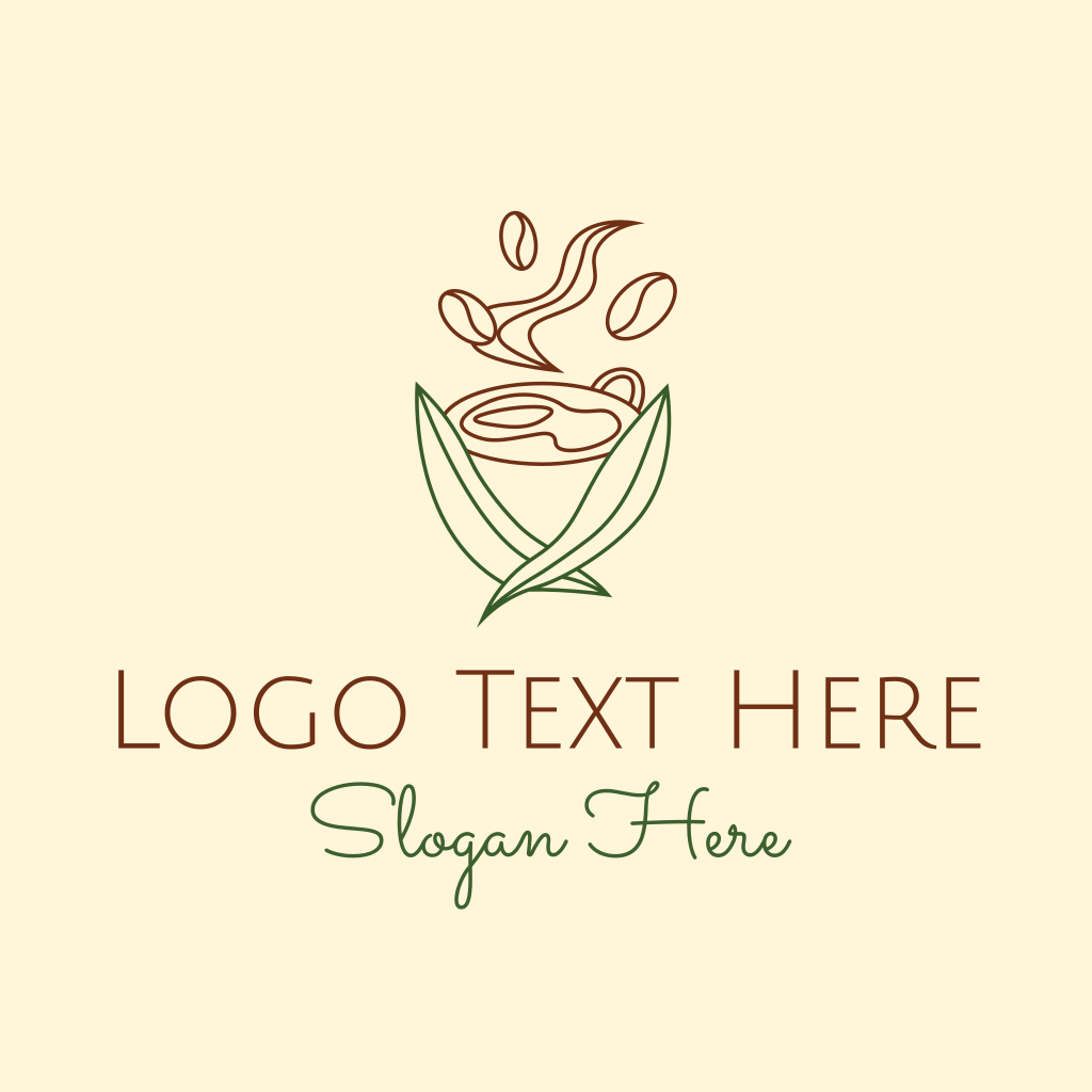 Minimalist Leafy Coffee Logo | BrandCrowd Logo Maker