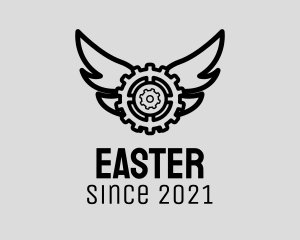 Fixer - Mechanical Gear Wings logo design