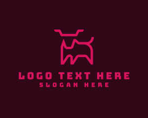 Beef - Generic Bull Cattle logo design