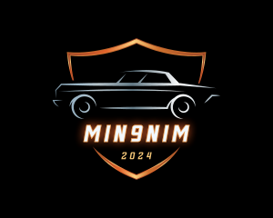 Retro Car - Car Garage Dealership logo design