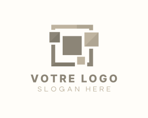 Floor - Tile Interior Design logo design