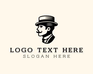 Mustache Gentleman Grooming Logo